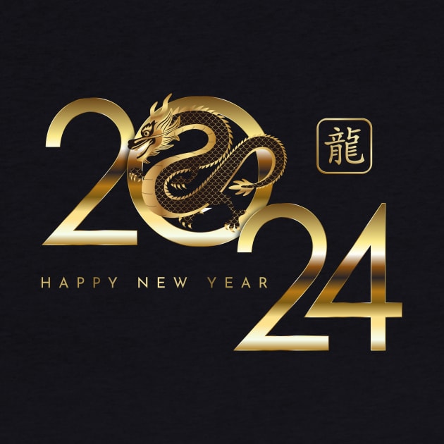 2024 Chinese Dragon Lunar New Year Happy New Year 2024 by _So who go sayit_